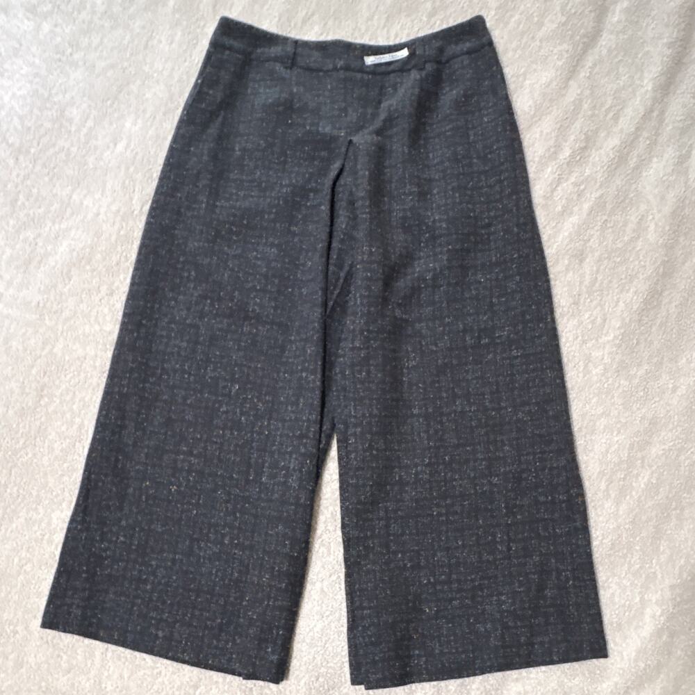 Pendleton 10 Tweed Wide-Leg Cropped Pants, High Rise, Lined, Zip, EUC, gaucho